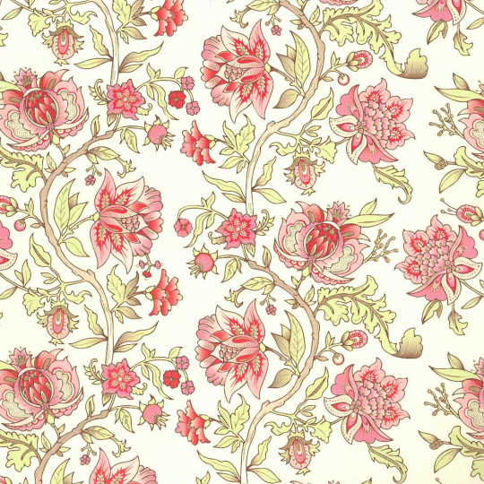 Red and PInk Florentine Flowers Italian Print Paper ~ Rossi Italy